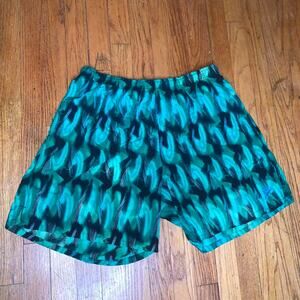 Speedo Retro Money Green Thunder Mens Swim Trunks Shorts XL